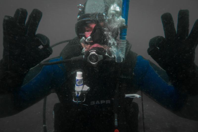 My Brother In Law while diving Anacapa