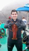 Shanes first lobster 2011