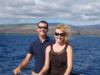 Jess and I on a boat in Kauai