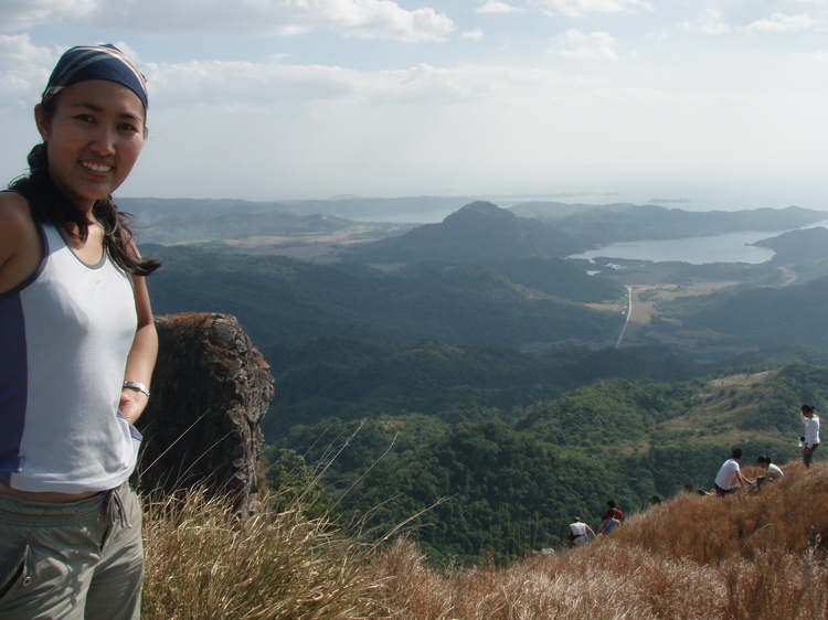 At the summt of Pico de Loro - somewhere below is Layag-Layag Beach, Batangas