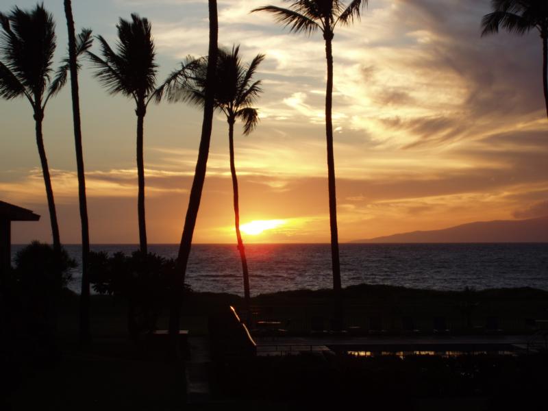 Sunset Maui, from condo balcony