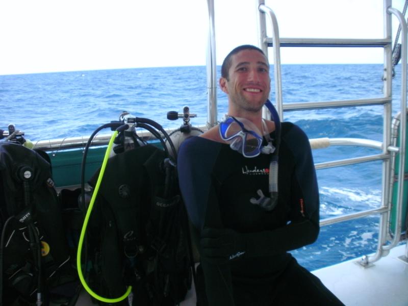 Me on a boat in Key Largo