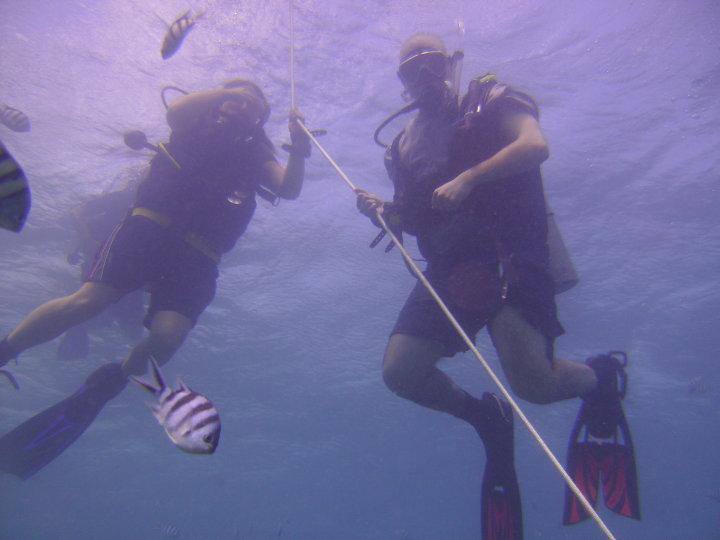 Students in Open Water class- GabGab Guam