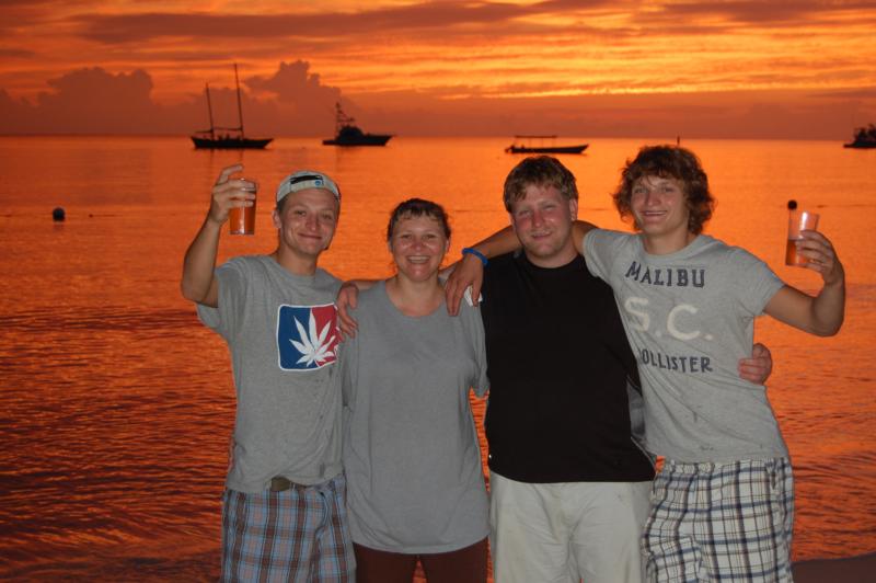 My family and I in Negril Jamaica