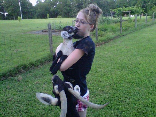 Maggie and Myrtle the goats oh and me 