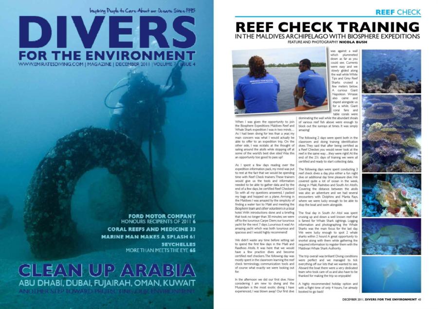 Emirates Diving Magazine (December 2011)