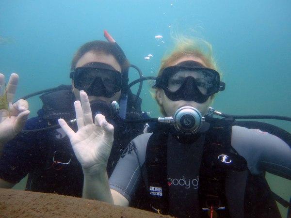 Learning How to Dive in Lake Denton, FL