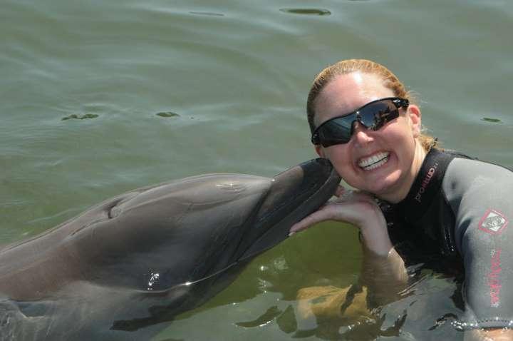 Dolphin Kiss! Dolphin Research Cntr Marathon, FL 2011