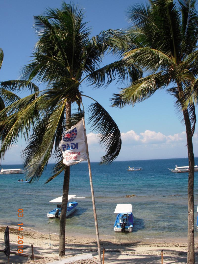 View of Small La Laguna beach, Puerto Galera, Philippines