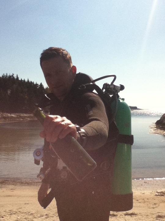 Old bottle found, Hendricks Beach