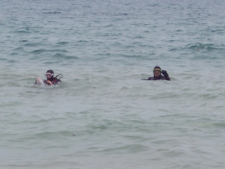 My Son and Myself in Lake Michigan