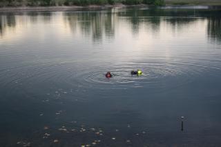 submerging at lakeview