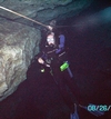 Mike going down into Cavern Blue Grotto