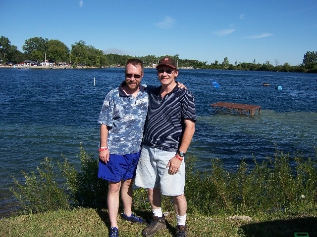 A friend & my husband Portage Quarry