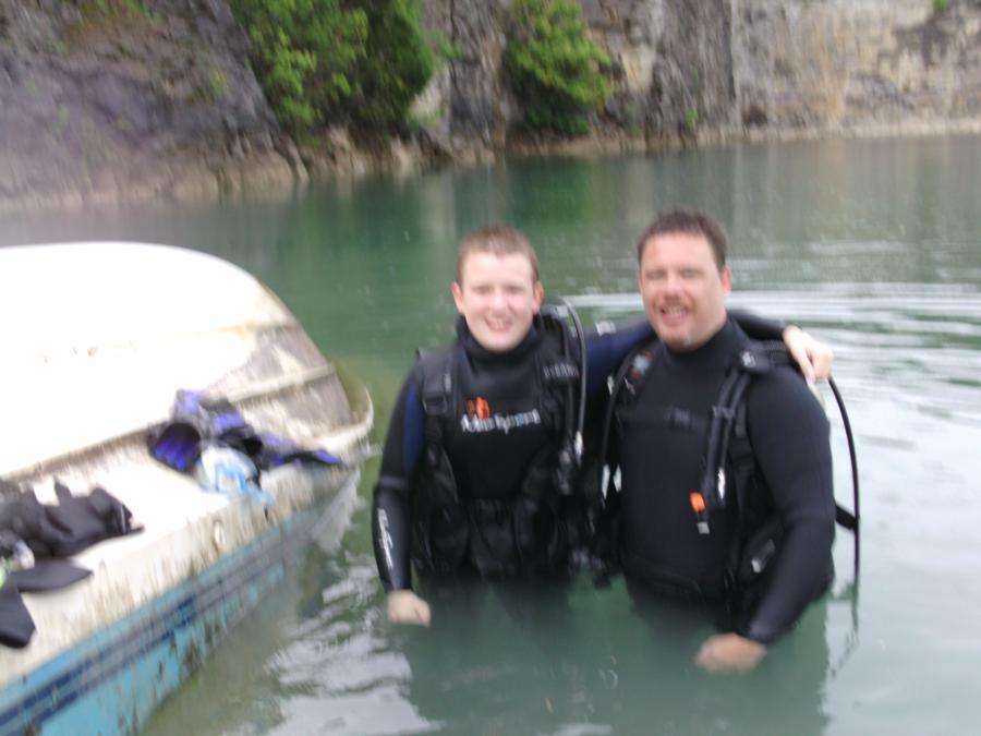 Me & Zach after a dive