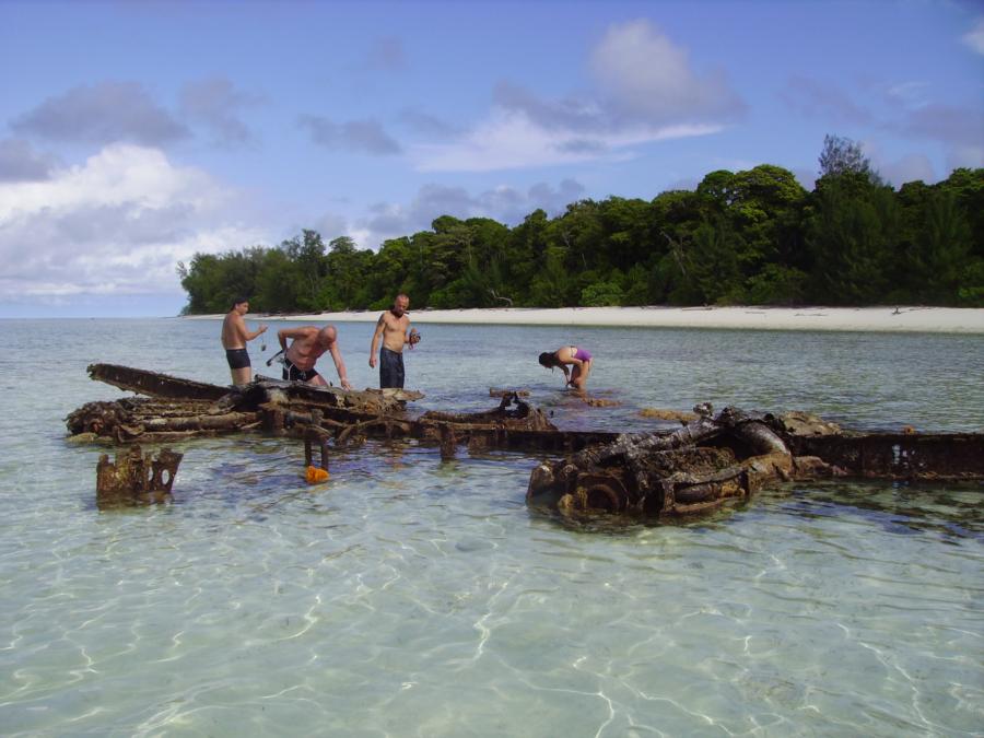 plane wrecks at Pulau Rouw