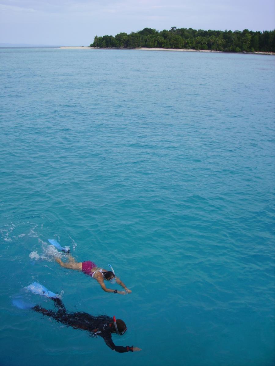 snorkelling near Pulau Matas