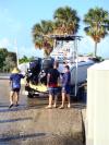 "Boys" getting the boat ready...