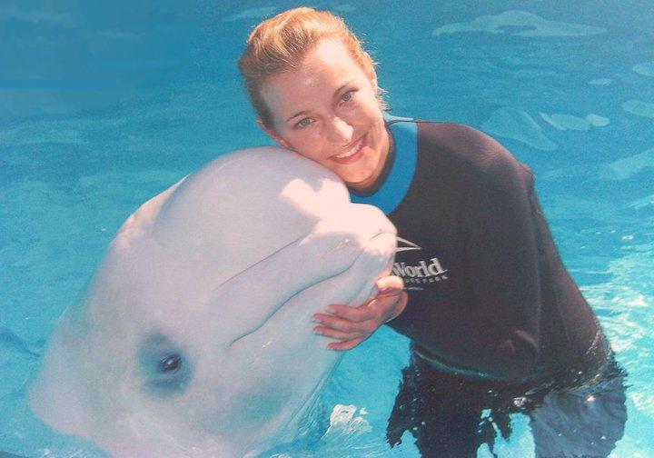 Me and a Beluga whale