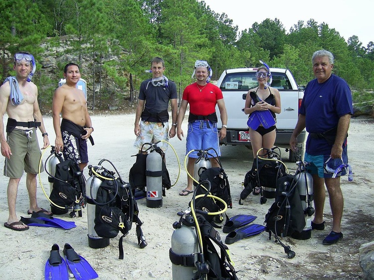 Scuba class at the Blue Lagoon.