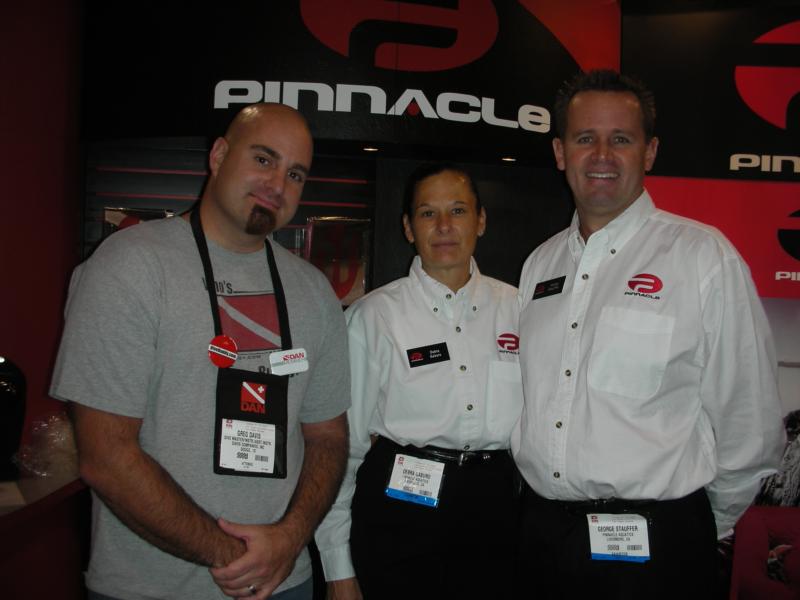 DEMA 08 - Greg from Dive Buddy and George from Pinnacle (www.pinnacleaquatics.com)