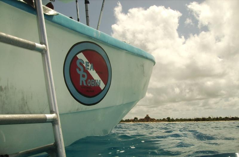 Sea Robin dive boat in Cozumel, Mexico - June 2009