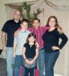 2009 Davis Family Christmas Photo with Charlie Brown Tree