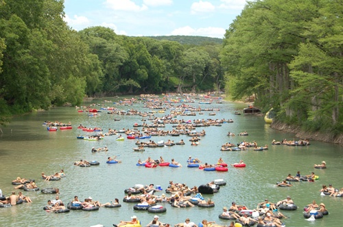 Tubing on Comal River in Texas