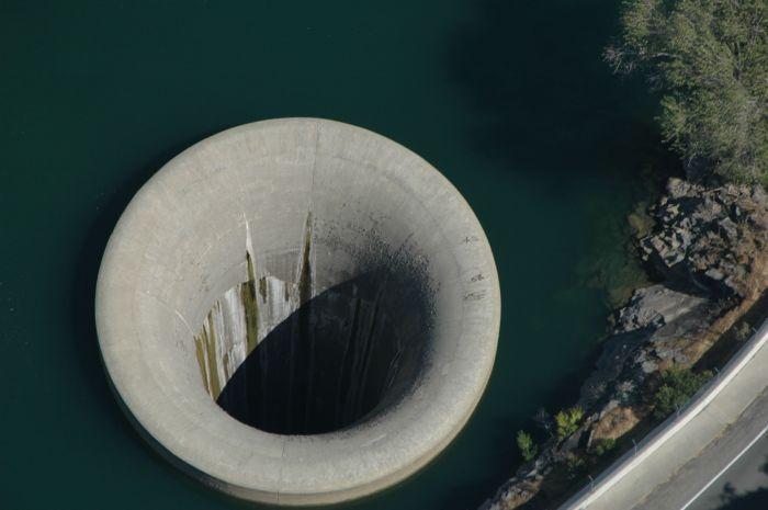 Monticello Dam in Napa County, California (aka: Morning Glory Hole)