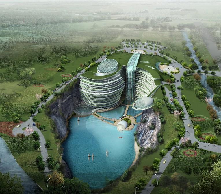 Shimao Intercontinental Hotel in the Songjiang District of Shanghai