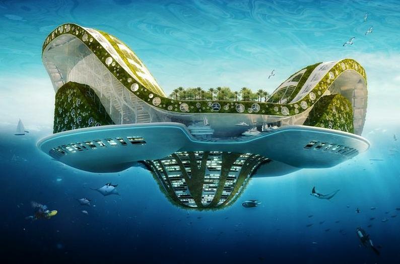 Lilypad - a floating island by Vincent Callebaut Architectures