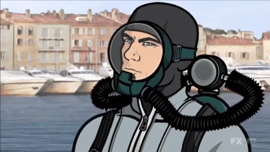 Scuba Diving scene from Archer