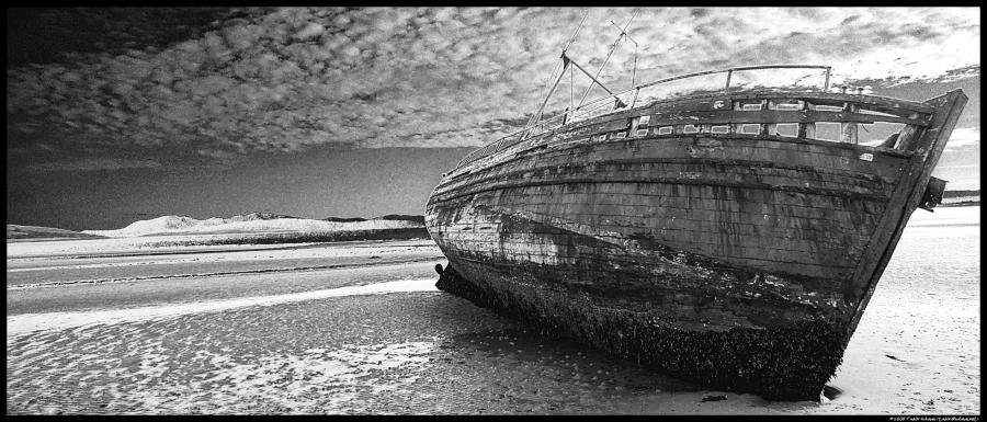 Shipwreck on a Beach