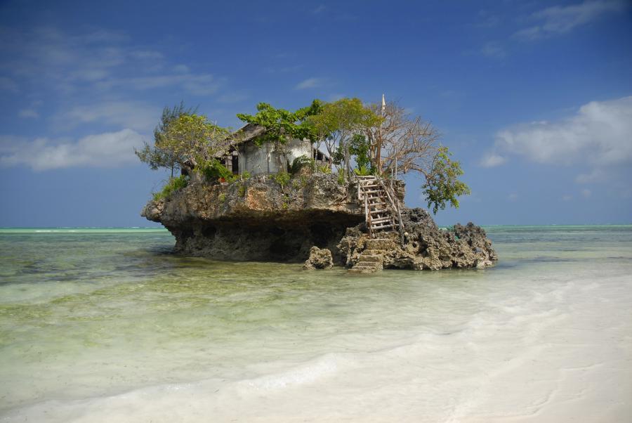 The Rock Restaurant - Indian Ocean, off the coast of Zanzibar, Tanzania