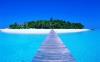 Pier on Kaafu Atoll, Maldives