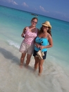 Becky and Jennifer in Playa Del Carmen, Mexico.