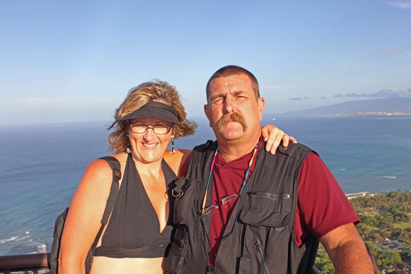 Terri and I on Diamondhead.