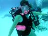 Terri diving Cozumel