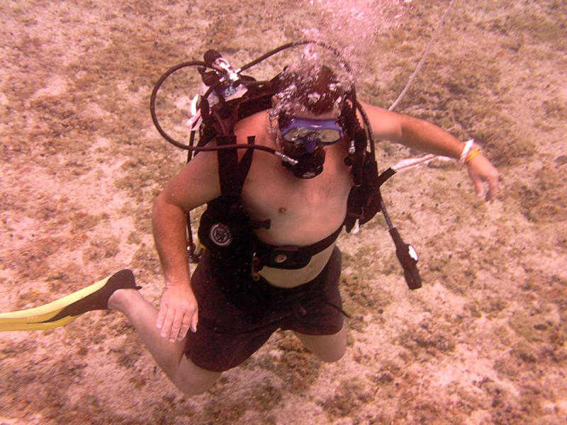 Tom diving Cozumel