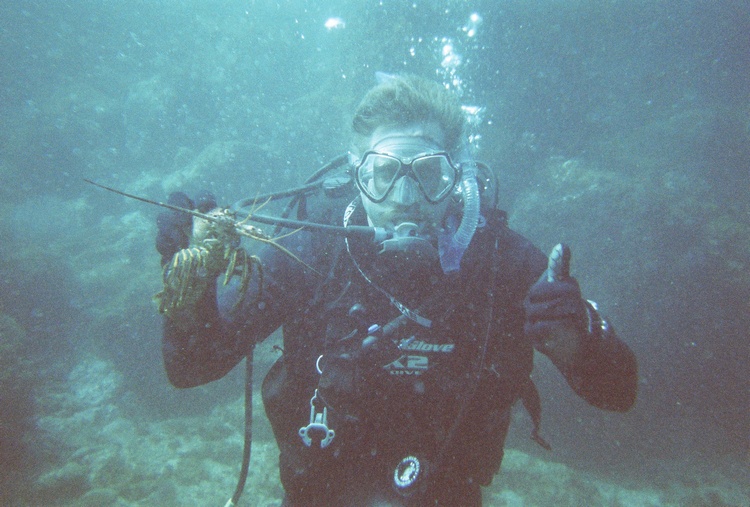 me in the waters of the Anacapa Islands!