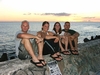 Good friends, getting ready for a night dive in Okinawa Japan