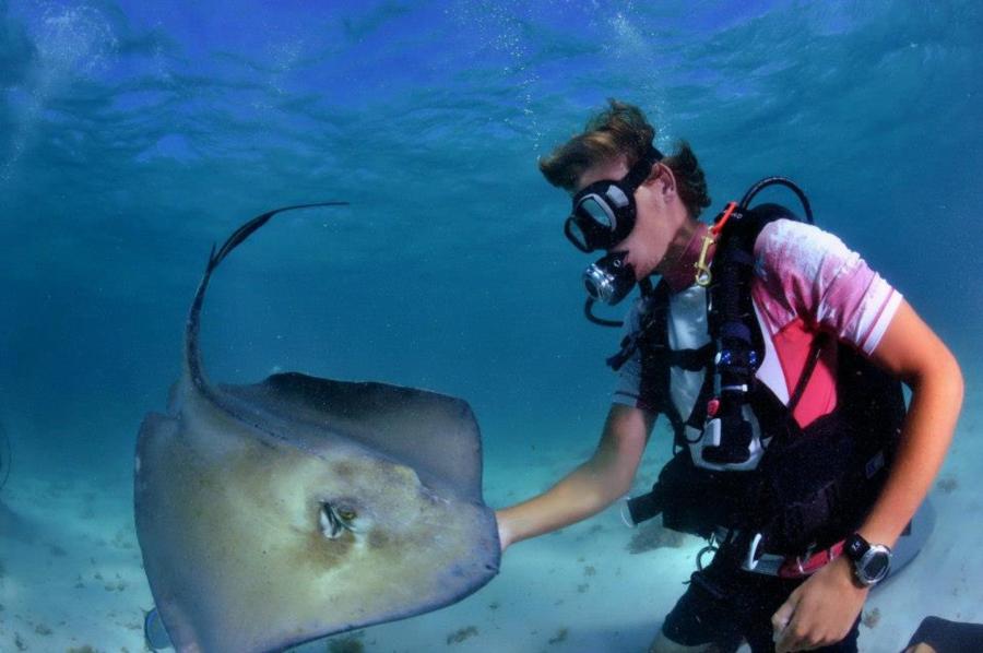 Carl at Stingray City