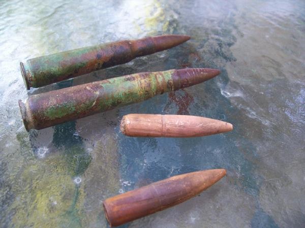 Ammunition located on the Longstreet wreck 