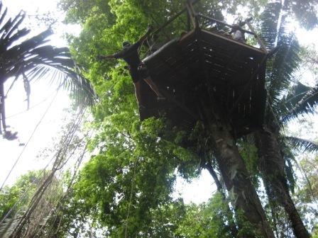 Joe free  fallin in Belize