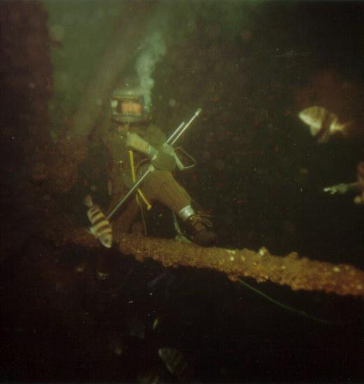 Deep Sea Diving Oil Rig 1970