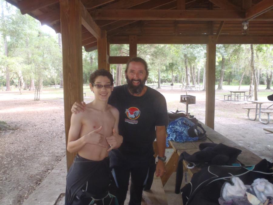 My New Dive Buddy - My Son Emanuel Vega with Mike Thompson - Scuba Dreammin OW Instructor