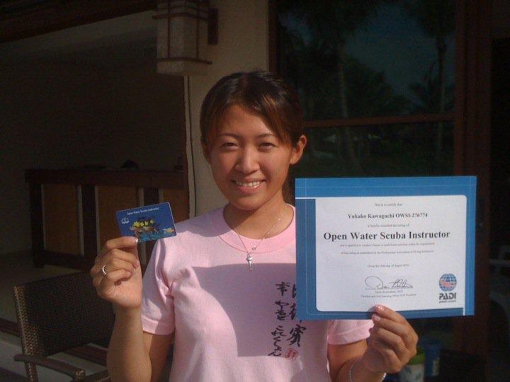 Newly PADI Instructor