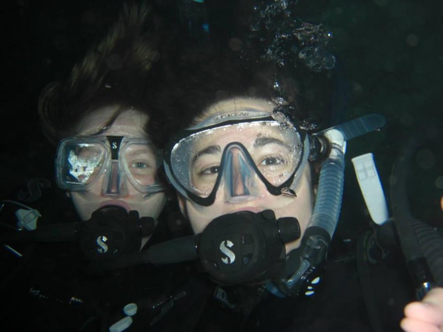 Jake & I - courtesy of our dive instructor