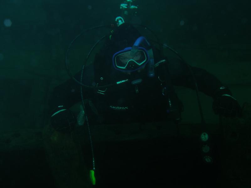 Me on the Hesper, Lake superior