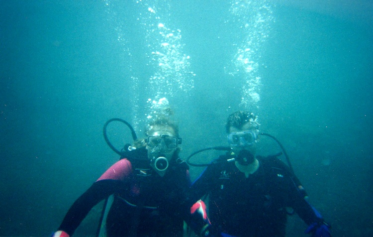 Me & Sherry diving Key West